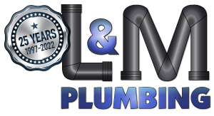 L&M Plumbing logo 25th